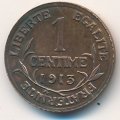 Франция 1 сантим 1913 год