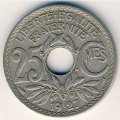 Франция 25 сантимов 1927 год