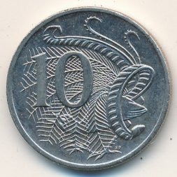Австралия 10 центов 2007 год - Лирохвост