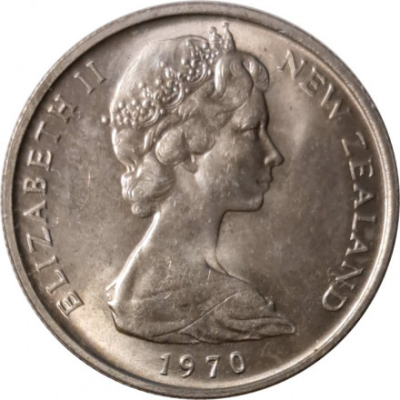 Новая Зеландия 5 центов 1970 год - Гаттерия UNC