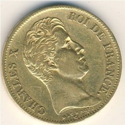 Франция 40 франков 1830 год