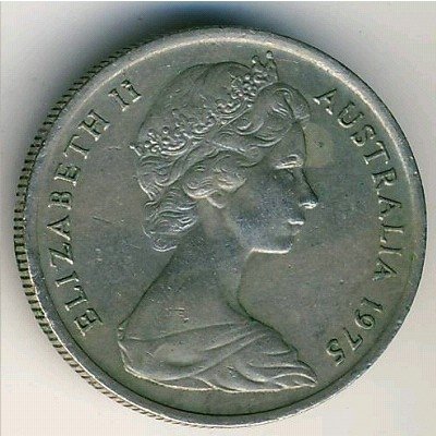 Австралия 5 центов 1975 год - Ехидна