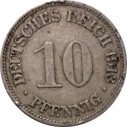 Германия 10 пфеннигов 1913 год (G)