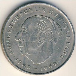 ФРГ 2 марки 1974 год