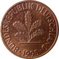 ФРГ 1 пфенниг 1995 год (D)