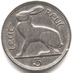 Ирландия 3 пенса 1963 год
