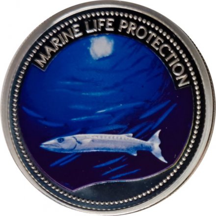 Палау 5 долларов 2006 год - Барракуда