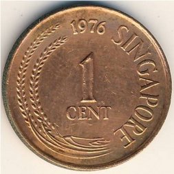Сингапур 1 цент 1976 год