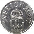 Швеция 5 крон 2007 год