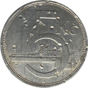Чехословакия 5 крон 1928 год