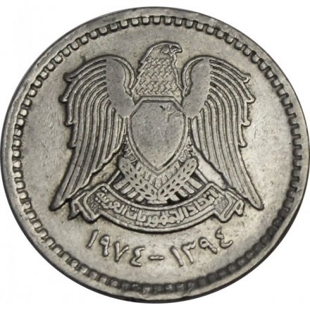 Сирия 25 пиастров 1974 год