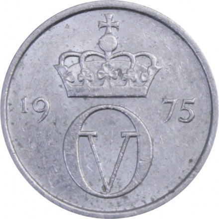 Норвегия 10 эре 1975 год - Король Улаф V