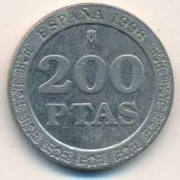 Испания 200 песет 1998 год