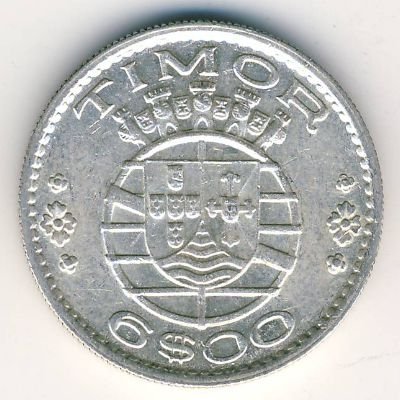 Тимор 6 эскудо 1958 год