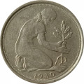 ФРГ 50 пфеннигов 1980 год (F)
