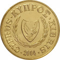 Кипр 10 центов 2004 год UNC