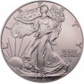 США 1 доллар 2021 год - Шагающая свобода - Орел с дубовой веткой