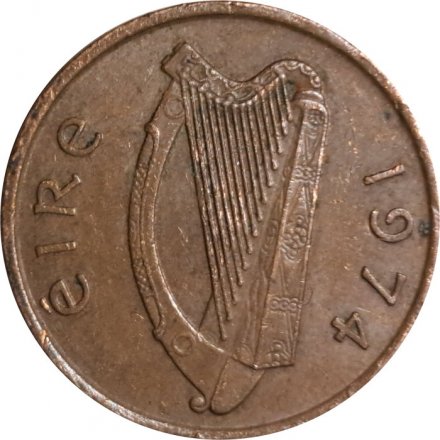 Ирландия 1 пенни 1974 год