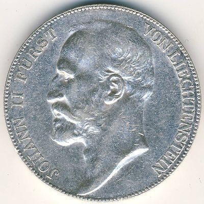 Лихтенштейн 5 крон 1904 год
