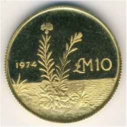 Мальта 10 фунтов 1974 год