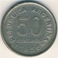 Аргентина 50 сентаво 1956 год