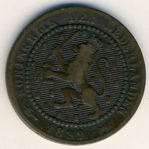 Нидерланды 1 цент 1899 год