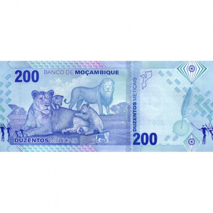 Мозамбик 200 метикал 2024 год - Самора Мойзеш Машел UNC