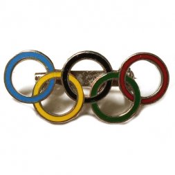 Значок Эмблема. Олимпийские кольца