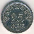 Норвегия 25 эре 1956 год - Король Хокон VII