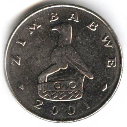 Зимбабве 10 центов 2001 год - Баобаб