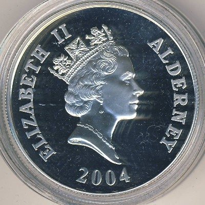 Олдерни 5 фунтов 2004 год