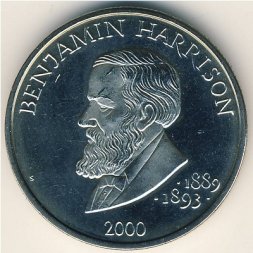 Либерия 5 долларов 2000 год