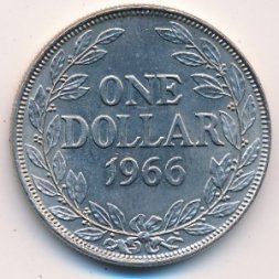 Либерия 1 доллар 1966 год