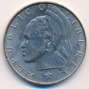 Либерия 1 доллар 1966 год