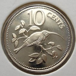 Белиз 10 центов 1979 год - Птица (Proof)