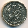 Остров Мэн 1 фунт 1998 год - Крикет