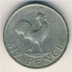 Малави 6 пенсов 1964 год