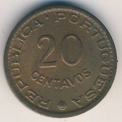 Мозамбик 20 сентаво 1961 год