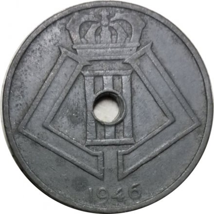 Бельгия 25 сантимов 1946 год (BELGIE-BELGIQUE)