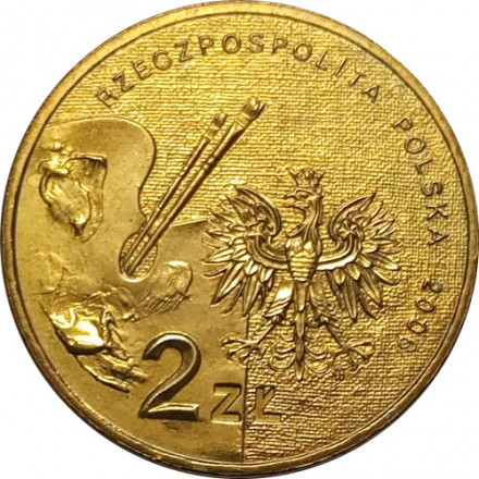 Польша 2 злотых 2006 год - Художники Польши 19-20 века - Александр Герымский