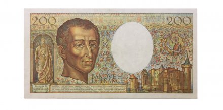 Франция 200 франков 1988 год - UNC