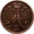 Финляндия 1 пенни 1888 год - Александр III - XF