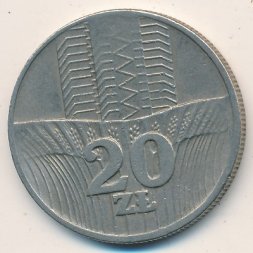 Польша 20 злотых 1974 год