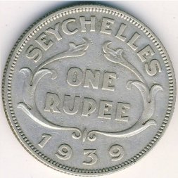 Сейшелы 1 рупия 1939 год