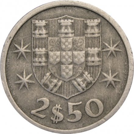 Португалия 2,5 эскудо 1964 год
