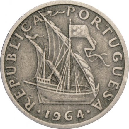 Португалия 2,5 эскудо 1964 год