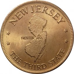 Жетон США. New Jersey. The third state