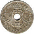 Бельгия 5 сантимов 1905 год (BELGIQUE)