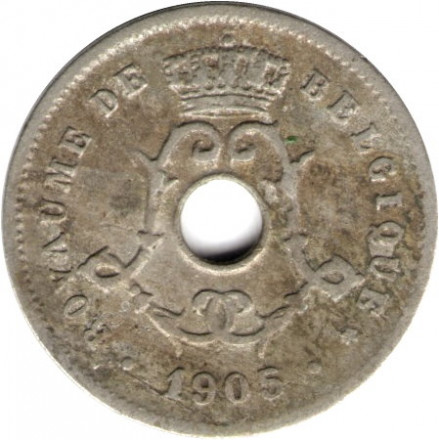 Бельгия 5 сантимов 1905 год (BELGIQUE)