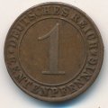 Веймарская республика 1 рентенпфенниг 1923 год (J)